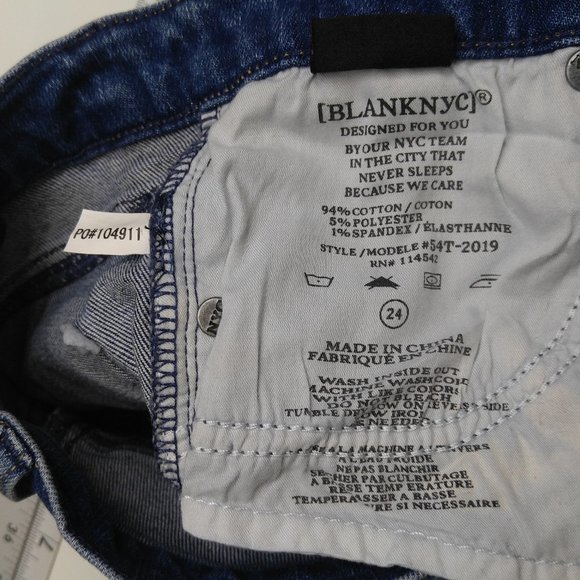 BlankNYC Bond Skinny Jeans 24 Studded Stretch C176 - Picture 7 of 8
